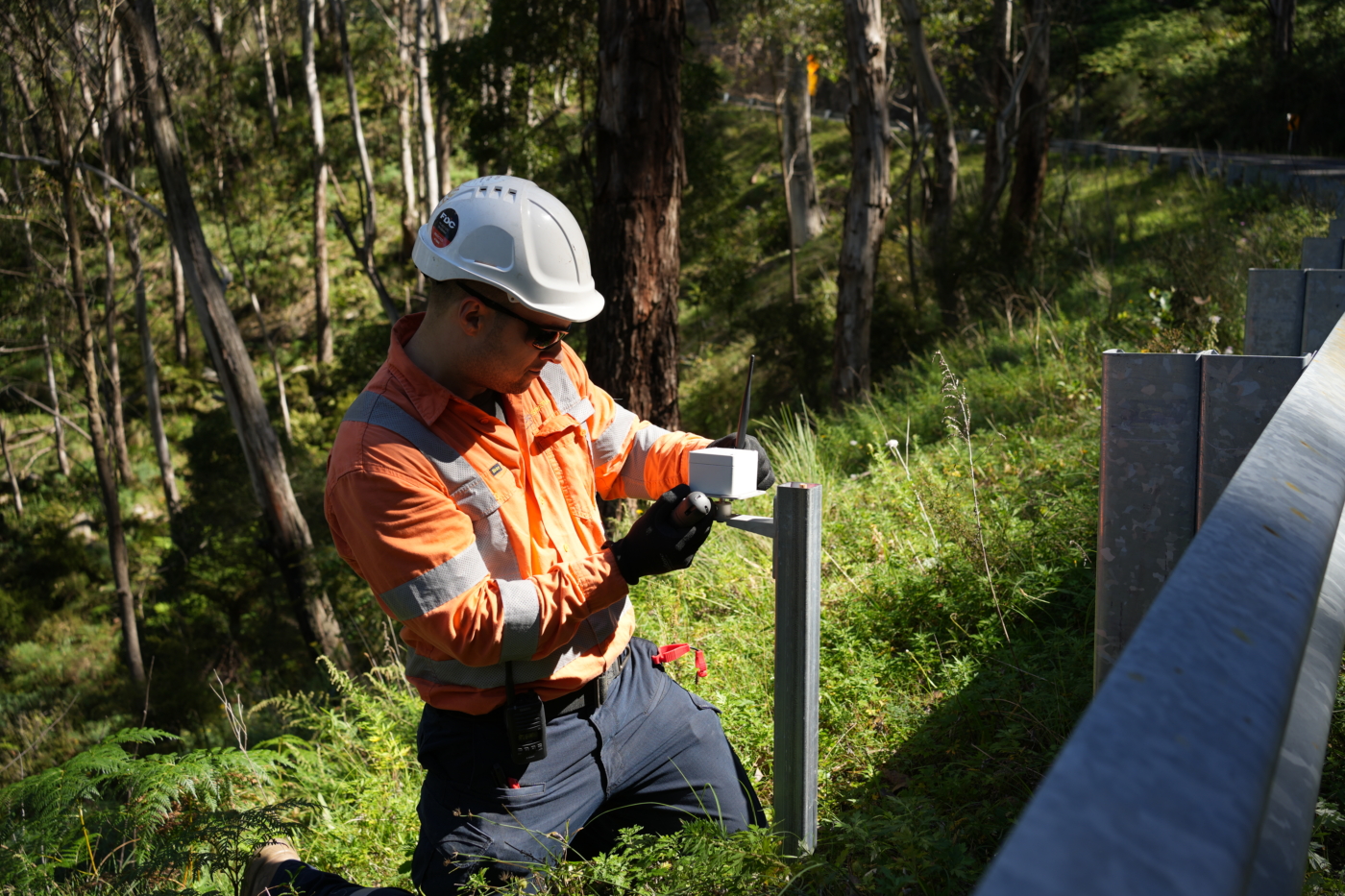 Tilt sensors installed at high risk sites for geotechnical monitoring