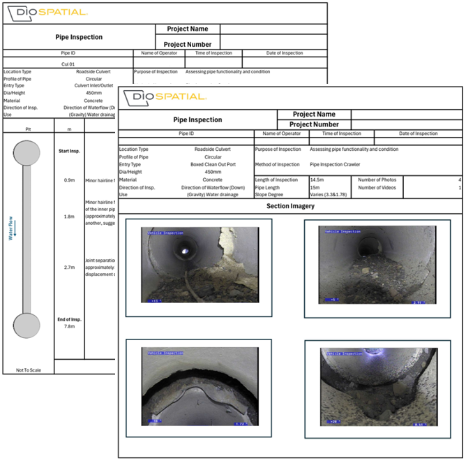 Culvert inspection report